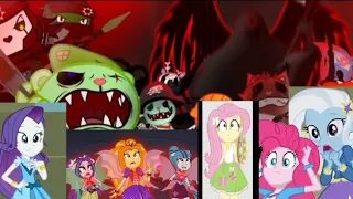 Las Mane 7, las Dazzlings y Trixie reaccionan a "Amnesia 6"