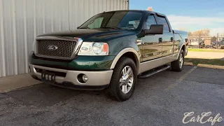 07 FORD F-150 LARIAT 5.4L V8 RWD (GREEN) STOCK #7KA78061 WALKAROUND - CAR CAFE LLC