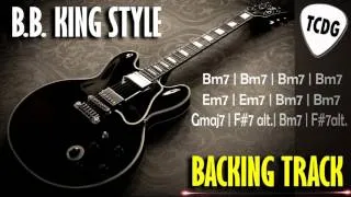 Blues Guitar Backing Track In The Style Of B.B.King | B Minor (Bm) TCDG