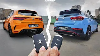 Hyundai i30N 2.0 280 vs Renault Megane R.S. 1.8 300 TEST Best Hot Hatch Battle!