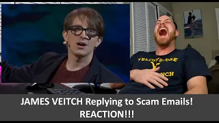 American Reacts to JAMES VEITCH This is what happens when you reply to spam email REACTION