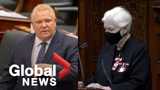 Ontario throne speech focuses on COVID-19 recovery | FULL