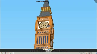 Лондонские часы BIG BEN ! простое моделирование!!!