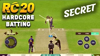 🔥 Real cricket 20 , How to Hit Six in Hardcore mode, Hardcore mode batting trick , Full Explain !!