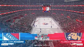 NHL 22 Full Match - New York Rangers vs Florida Panthers - Simulation