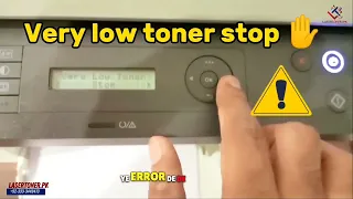 How to remove very low toner error message| hp laserjet printer mfp 135A , 136A, 136nw, 137fnw
