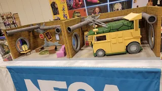 NECA Toys TMNT Sewer Home and Figure Display at Power-Con 2023