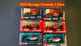 Opening and Showcasing Burago F1 / Formula 1 Diecast - RB18 - Mercedes W13 E - Ferrari SF21