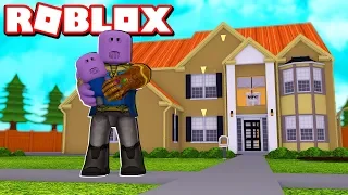 THANOS ADOPTING AND RAISING CUTE BABY THANOS in ROBLOX