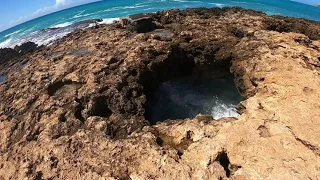 Mermaid Cave - Beach under the Rocks in Oahu Hawaii