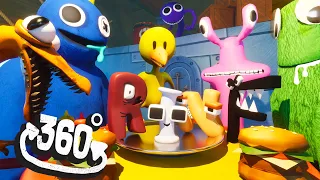 360° Rainbow Friends Mukbang vs Alphabet Lore Animation