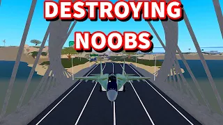 DESTROYING NOOBS WITH THE NEW PLANES IN WAR TYCOON