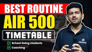 Perfect daily routine & Timetable : JEE 2025 | IIT Motivation & Best Strategy