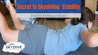 How to practice arching (neutral skydiving body position) at home