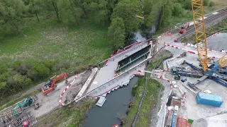 Bridge Replacement, Newbury - Drone Video