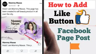 How to Add Like Button on Facebook Page Post 2024 || How to Add Like Page Button on Facebook Post