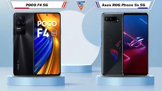 POCO F4 5G Vs Asus ROG Phone 5s 5G | Asus ROG Phone 5s 5G Vs POCO F4 5G