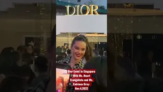 Dior event in Singapore with Heart Evangelista and Catriona Gray #shorts #yt #fyp #dior #singapore