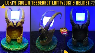 Loki's Crown Tesseract Lamp/ DIY Loki's Horned Helmet/ Loki's Helmet using Clay/ Tesseract Lamp/ Art