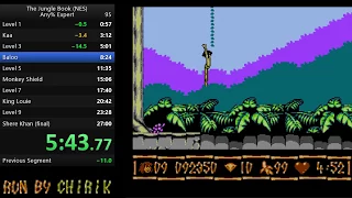 (Obsolete) Jungle Book (Nes) Speedrun (World Record) Any% Expert 22:41