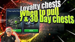 7 & 30 Day Loyalty Chests | When should you pull them in Star Trek Fleet Command | Payouts by level