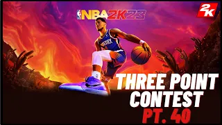 NBA 2K23 Three point contest PT.40(HINT the CHEF won)