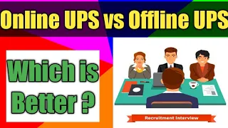 Online UPS vs Offline UPS| What is UPS System| How UPS system works | Hindi