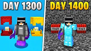 I Survived 1,400 Days in HARDCORE Minecraft...