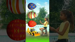 August 4, 2023 Colorful Egg to scooter, tractor, Toto & Jcb - funny vfx video #shorts #viral