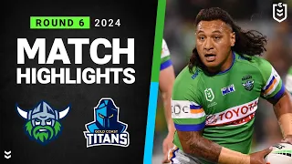 NRL 2024 | Raiders v Titans | Match Highlights