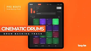 20 Minute Cinematic Drums Backing Track - 125 BPM - iOS Pro Beat Drum Loop Machine App