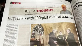 Priest laments 900 years of “tradition” coming to an end.