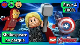 PASSANDO SHAKESPEARE NO PARQUE (FASE 4) 100% NO LEGO MARVEL'S AVENGERS