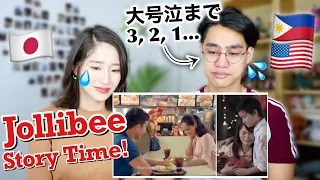 Japanese Filipino Couple React to Jollibee Commercials! [International Couple]