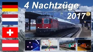 Nachtzug-Überblick Rhein/Alpen Anfang 2017: CNL wird ÖBB, Schweiz-Turnuszug neu, Skizüge Niederlande