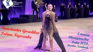 Konstantin Gorodilov / Polina Figurenko, EDSU Latin 2024, Rumba, Semifinal, Tallinn, Estonia