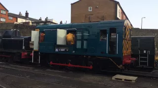 Class 08  diesel locomotive Prudence - start up