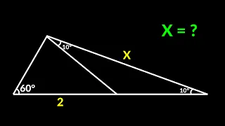 Find the length X | A Very Nice Geometry Problem | 2 Methods