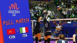 China 🆚 Italy - Full Match | Women’s Volleyball Nations League 2019