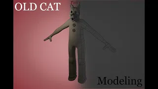 (Blender) (FNAC) Modeling stylized Old Cat Suit