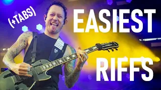 Top 10 EASIEST Trivium Riffs (+TABS)