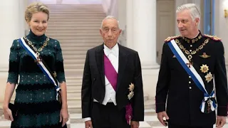 Belgian royals host dinner banquet for portuguese president | Abendessen-Bankett