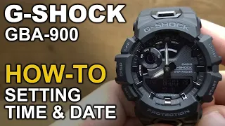 Gshock GBA 900 - Setting time and date tutorial