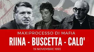 BOSS MAFIOSI: Riina, Buscetta, Calò | Il maxiprocesso di mafia del 19 novembre 1993 #mafia