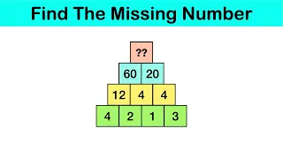 Math Pyramid Brain Teaser - Pyramid Missing Number Puzzle - Maths Puzzles