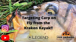 Fly Fishing for Carp form the Kraken Kayak, South Africa