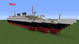 SS Rex I Minecraft I 1:5 Scale Tutorial