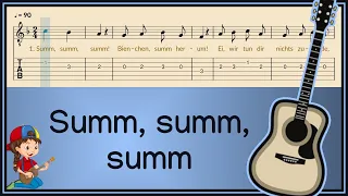 Summ, summ, summ ~Tabs für Gitarre ~ Melodie