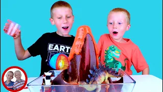 Volcano Eruption Science Experiment! | Easy Experiment for Kids to do at Home with Mike and Jake