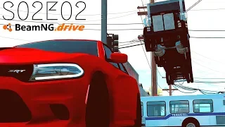 Beamng Drive Movie: Crazy City Police Chase (+Sound Effects) |Part 12| - S02E02